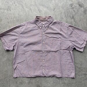 vintage y2k 00s st johns bay checkered cropped button up